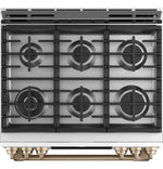 Café™ Matte White 30'' Slide-In Front Control Dual-Fuel Convection Range with Air Fry and Warming Drawer (5.7 Cu.Ft) - CC2S900P4MW2