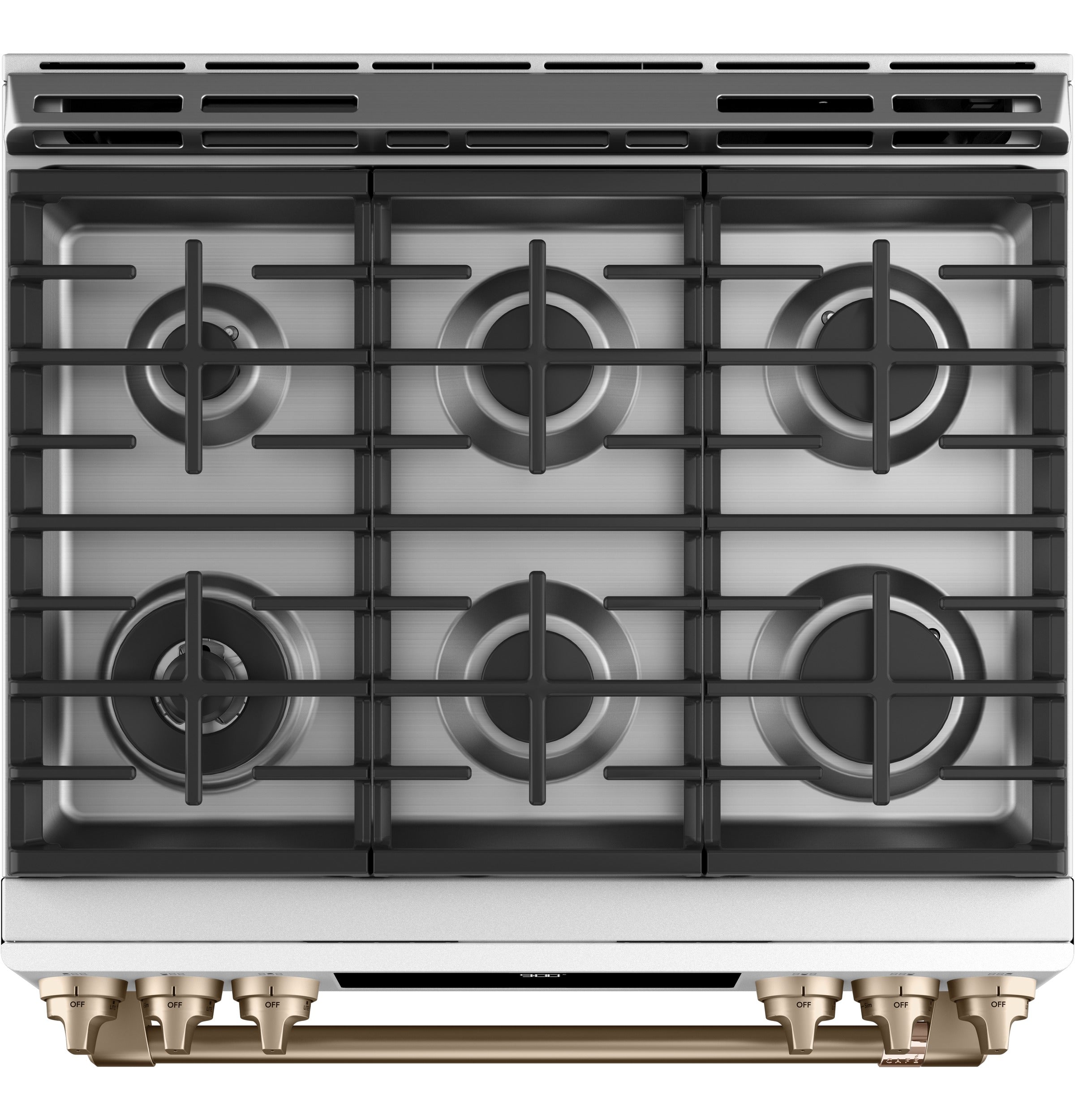 Café™ Matte White 30'' Slide-In Front Control Dual-Fuel Convection Range with Air Fry and Warming Drawer (5.7 Cu.Ft) - CC2S900P4MW2