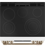 Café™ Matte White 30'' Slide-In Front Control Radiant and Convection Range with Air Fry and Warming Drawer (5.7 Cu.Ft)- CCES700P4MW2
