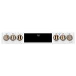 Café™ Matte White 30" Slide-In Front Control Radiant and Convection Double Oven Range with Air Fry (6.7 Cu.Ft) - CCES750P4MW2