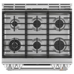 Café™ Stainless Steel 30" Slide-In Front Control Gas Oven with Convection Range and Air Fry (5.6 Cu.Ft) - CCGS700P2MS1