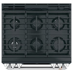 Café™ Matte Black 30" Slide-In Front Control Gas Oven with Convection Range and Air Fry (5.6 Cu.Ft) - CCGS700P3MD1