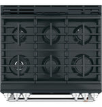 Café™ Matte Black 30" Slide-In Front Control Gas Oven with Convection Range and Air Fry (5.6 Cu.Ft) - CCGS700P3MD1