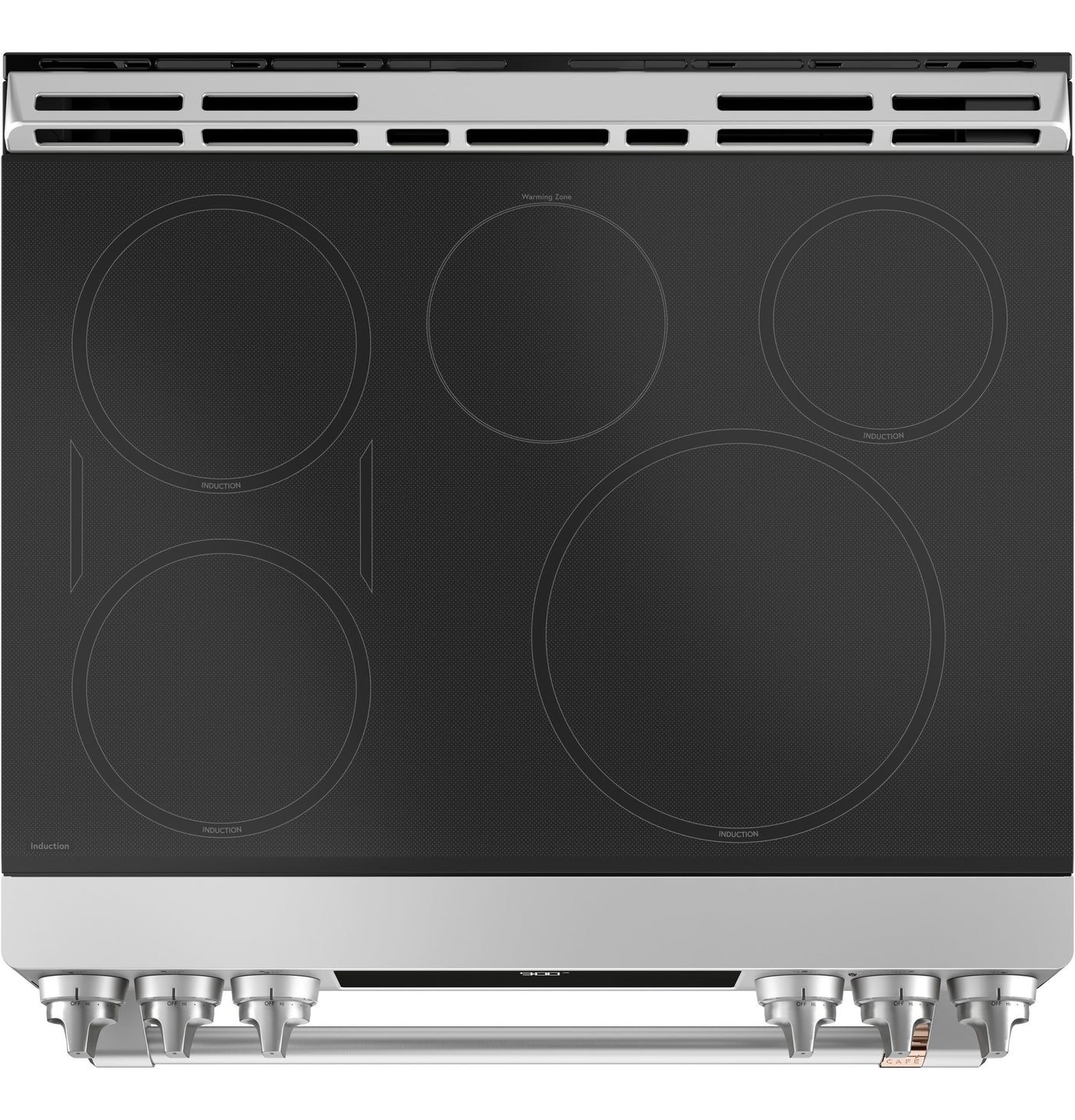 Café™ Stainless Steel 30" Slide-In Front Control Induction and Convection Range with Warming Drawer (5.7 Cu.Ft) - CCHS900P2MS1