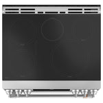 Café™ Stainless Steel 30" Slide-In Front Control Induction and Convection Double Oven Range (7.0 Cu.Ft) - CCHS950P2MS1
