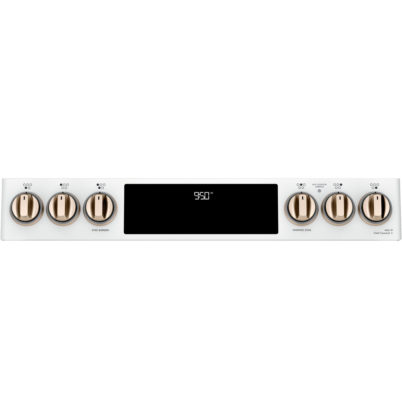 Café™ Matte White 30" Slide-In Front Control Induction and Convection Double Oven Range (7.0 Cu.Ft) - CCHS950P4MW2