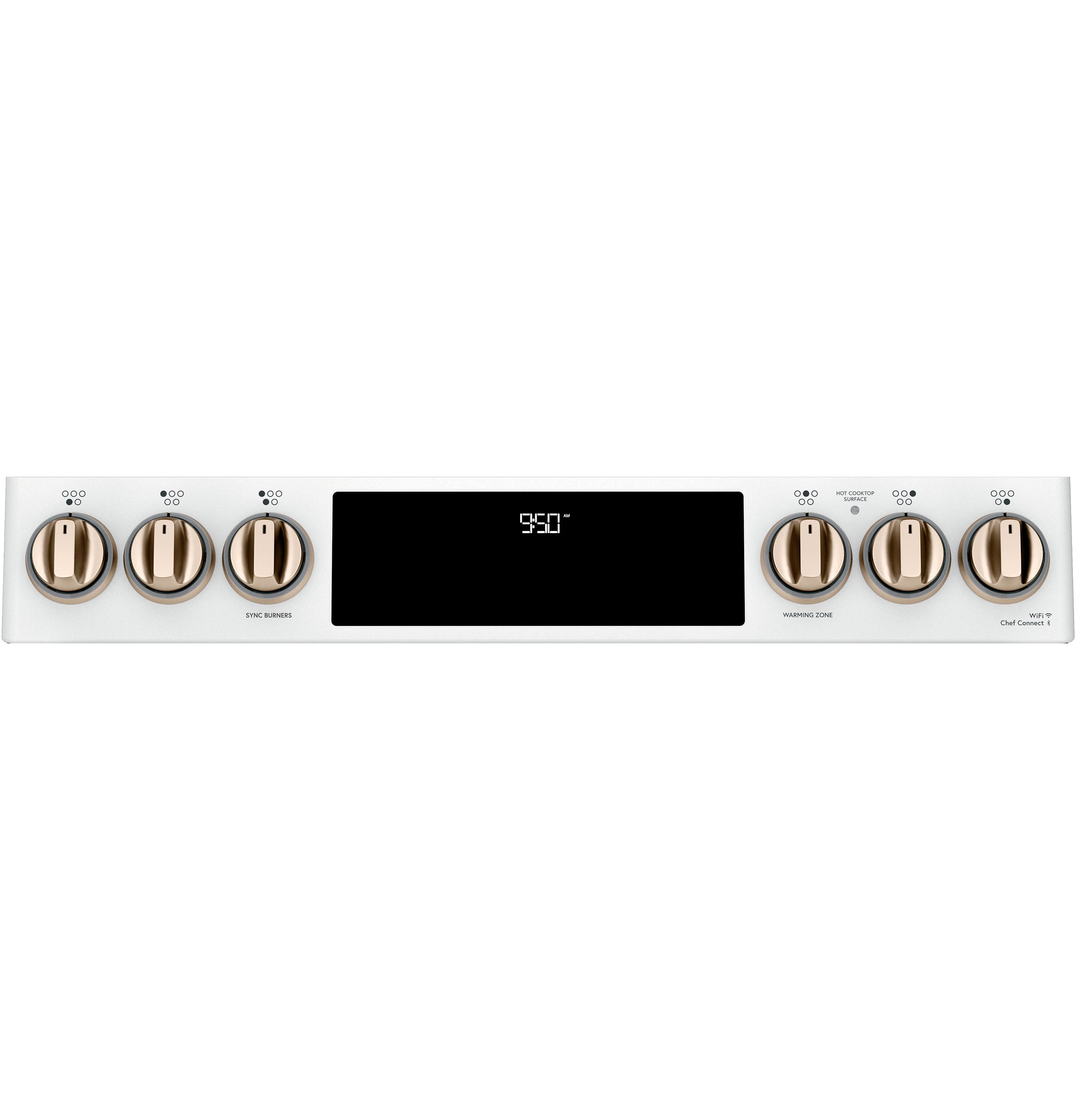 Café™ Matte White 30" Slide-In Front Control Induction and Convection Double Oven Range (7.0 Cu.Ft) - CCHS950P4MW2