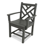 POLYWOODÂ® Chippendale Dining Arm Chair - Slate Grey