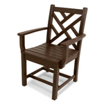 POLYWOODÂ® Chippendale Dining Arm Chair - Mahogany