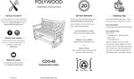 POLYWOODÂ® Chippendale Glider - Slate Grey