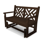 POLYWOODÂ® Chippendale Glider - Mahogany
