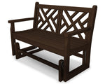 POLYWOODÂ® Chippendale Glider - Mahogany