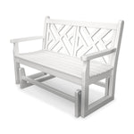POLYWOODÂ® Chippendale Glider - White