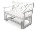 POLYWOODÂ® Chippendale Glider - White