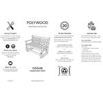 POLYWOODÂ® Chippendale Glider - Mahogany