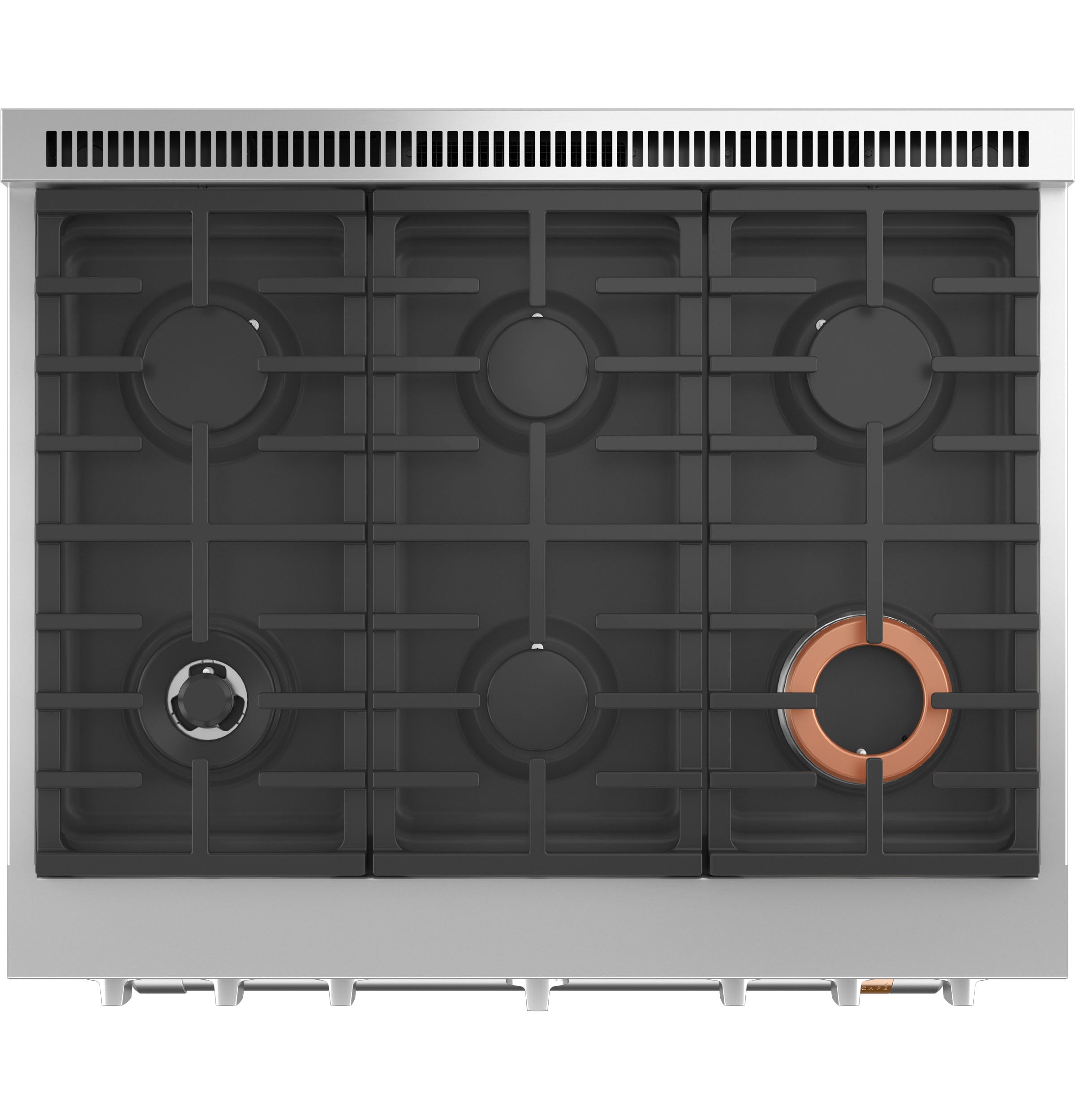Café Matte Black 36" All-Gas Commercial-Style Smart Range (6.2 Cu.Ft) - CGY366P3TD1