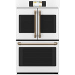 Café Matte White 30" Built-In French-Door Double Convection Wall Oven (10.0 Cu.Ft) - CTD90FP4NW2