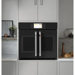 Café Matte Black 30" Built-In French-Door Single Convection Wall Oven (50 Cu.Ft) - CTS90FP3ND1