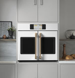 Café Matte White 30" Built-In French-Door Single Convection Wall Oven (5.0 Cu.Ft) - CTS90FP4NW2