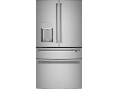 Café Stainless Steel 36" 4-Door French-Door Refrigerator (27.8 Cu. Ft.) - CVE28DP2NS1