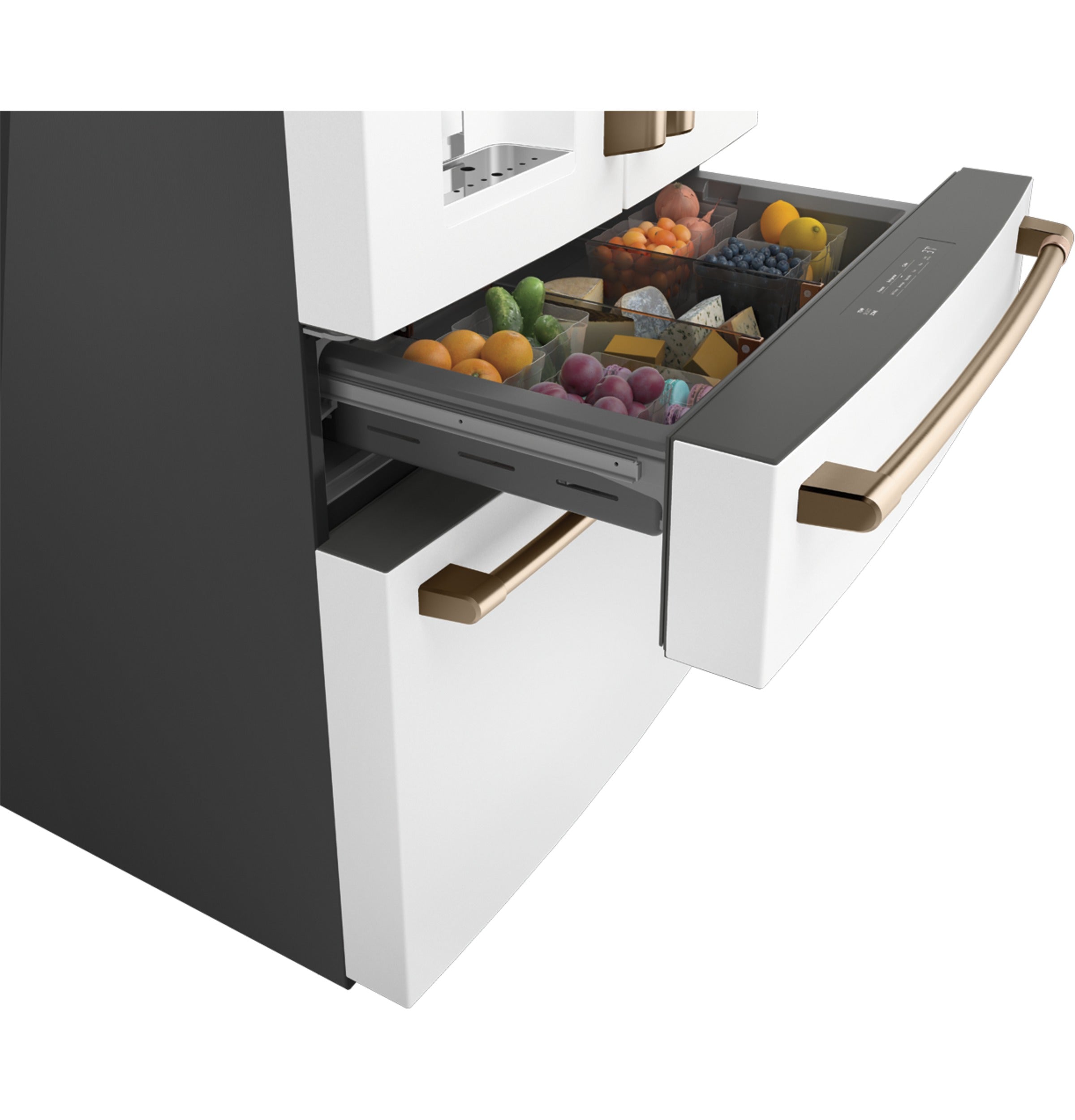 Café Matte White 36" 4-Door French-Door Refrigerator (27.8 Cu. Ft.) - CVE28DP4NW2