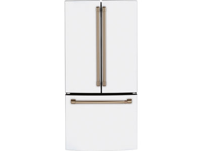 Café Matte White 33" Counter-Depth French-Door Refrigerator (18.6 Cu. Ft.) - CWE19SP4NW2