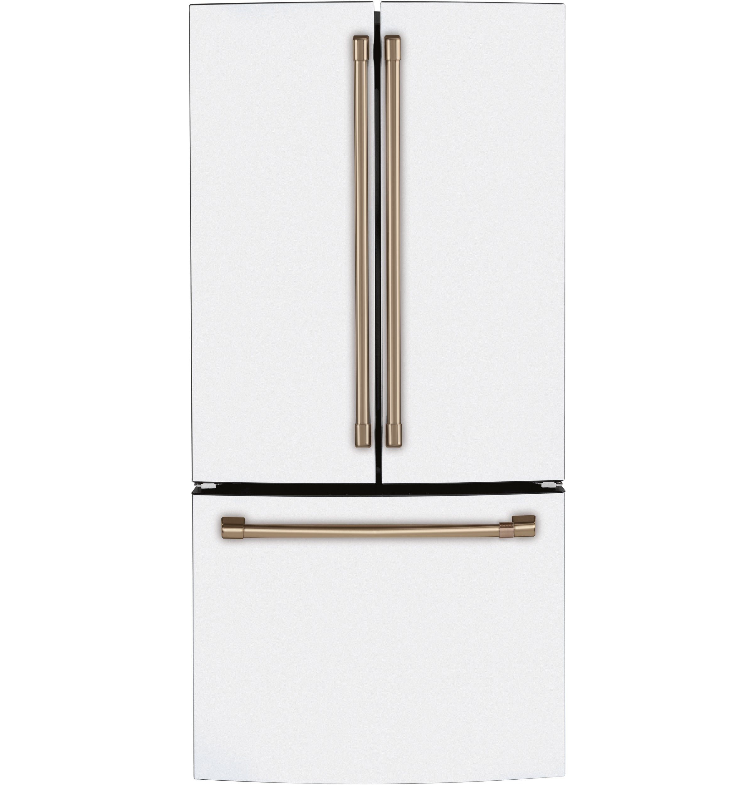 Café Matte White 33" Counter-Depth French-Door Refrigerator (18.6 Cu. Ft.) - CWE19SP4NW2