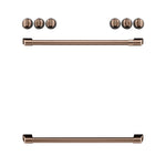 Café™ Brushed Copper Front Control Electric Knobs and Handles Set - CXFCEHKPMCU