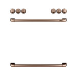 Café™ Brushed Copper Front Control Gas Knobs and Handles Set- CXFCGHKPMCU
