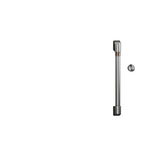 Café Brushed Stainless Over-the-Range Microwave Oven Handle Kit\ - CXOTRHKPMSS