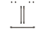 Café™ Brushed Black 2Pcs. French-Door Handles; 1Pc. 30" Handle; 4Pcs. Knobs Set - CXWDFHKPMBT