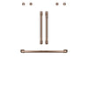 Café™ Brushed Copper 2Pcs. French-Door Handles; 1Pc. 30" Handle; 4Pcs. Knobs Set - CXWDFHKPMCU