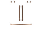 Café™ Brushed Copper 2Pcs. French-Door Handles; 1Pc. 30" Handle; 4Pcs. Knobs Set - CXWDFHKPMCU
