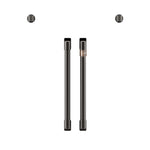 Café™ Brushed Black 2Pcs. French-Door Handles and 2Pcs. Knobs Set - CXWSFHKPMBT