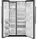 Café Stainless Steel 36" Counter-Depth Side-by-Side Refrigerator (21.9 Cu. Ft.) - CZS22MP2NS1