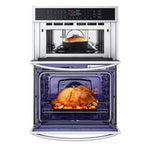 LG Smudge-Proof Stainless Steel Smart Combination Wall Oven with True Convection, InstaView®, Air Fry, Steam Sous Vide (6.4 Cu. Ft) - WCEP6427F