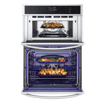LG Smudge-Proof Stainless Steel Smart Combination Wall Oven with Fan Convection and Air Fry (6.4 Cu. Ft) - WCEP6423F