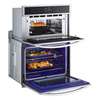 LG Smudge Resistant Stainless Steel Smart Combination Wall Oven with Fan Convection and Air Fry (6.4 Cu. Ft) - WCEP6423F