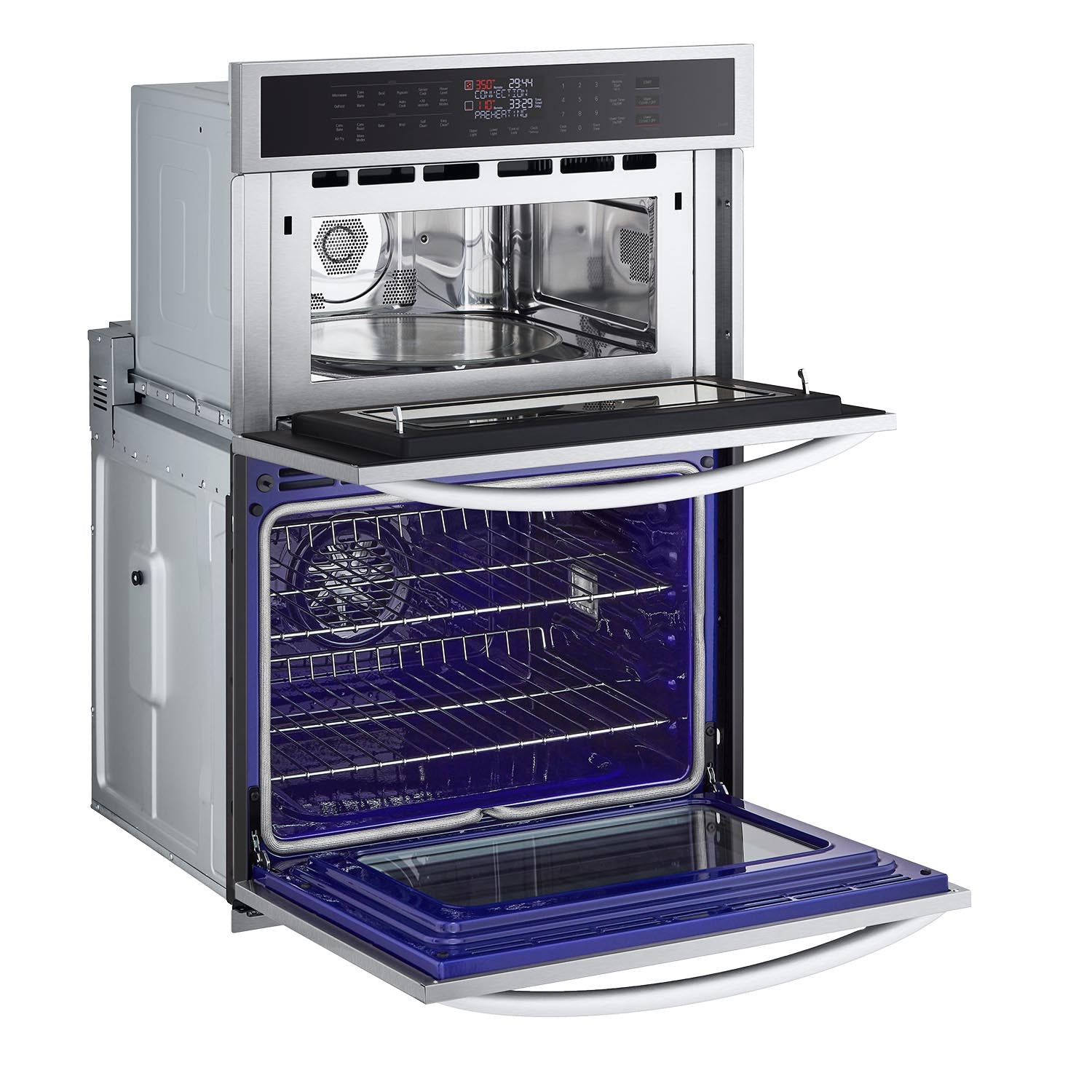 LG Smudge-Proof Stainless Steel Smart Combination Wall Oven with Fan Convection and Air Fry (6.4 Cu. Ft) - WCEP6423F