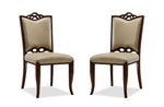 Svenstrup Dining Chair - Cream/Walnut - Set of 2