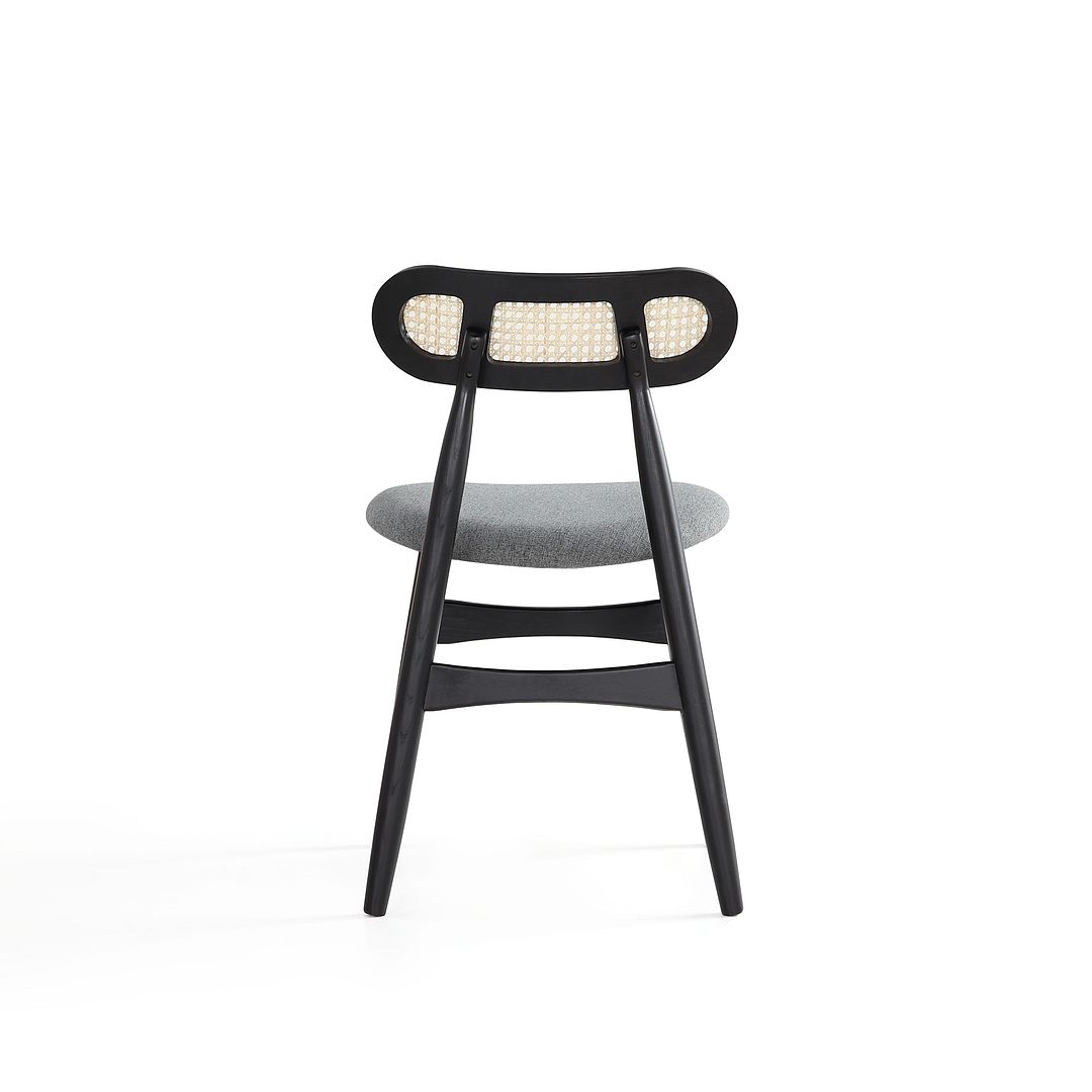 Oliver Dining Chair - Black/Grey - Set of 2