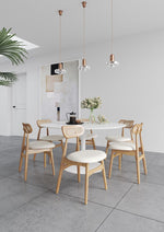 Oliver Dining Chair - Nature/Oatmeal - Set of 2