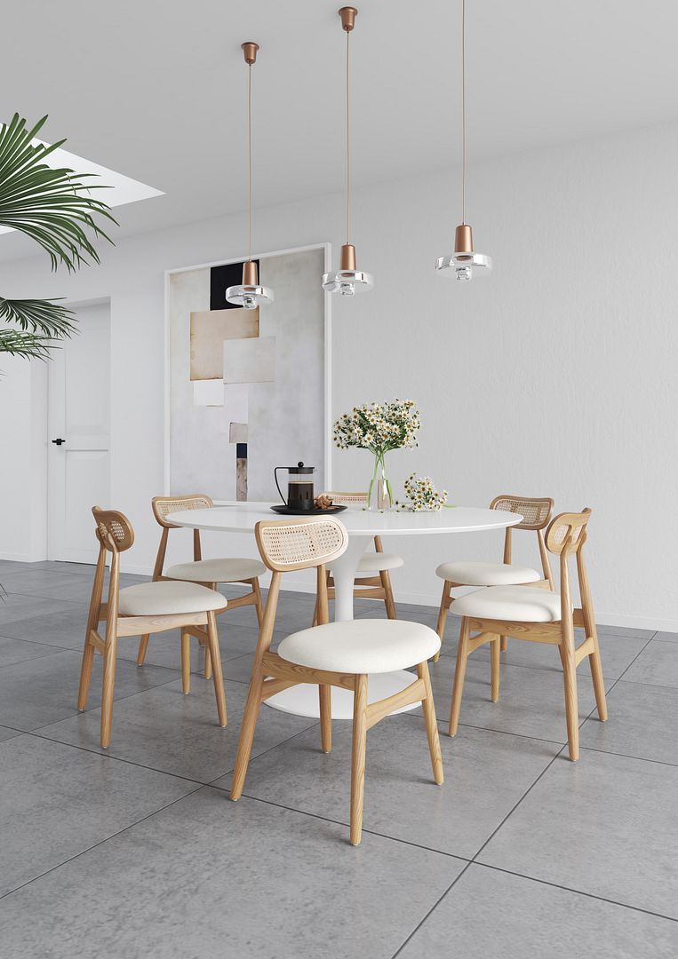 Oliver Dining Chair - Nature/Oatmeal - Set of 2