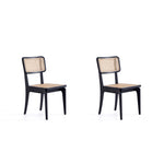 Stensby Dining Chair - Black/Natural Cane - Set of 2