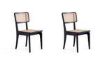 Stensby Dining Chair - Black/Natural Cane - Set of 2