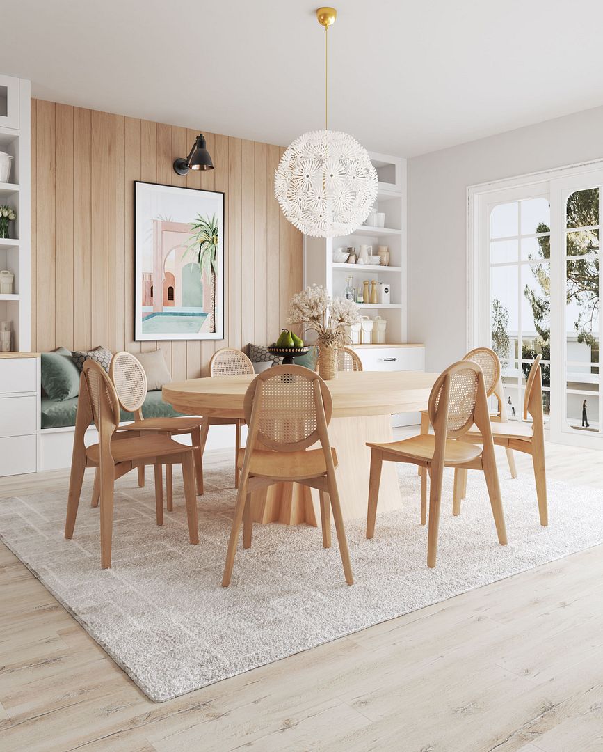 Koldby Round Dining Chair - Nature Cane - Set of 2