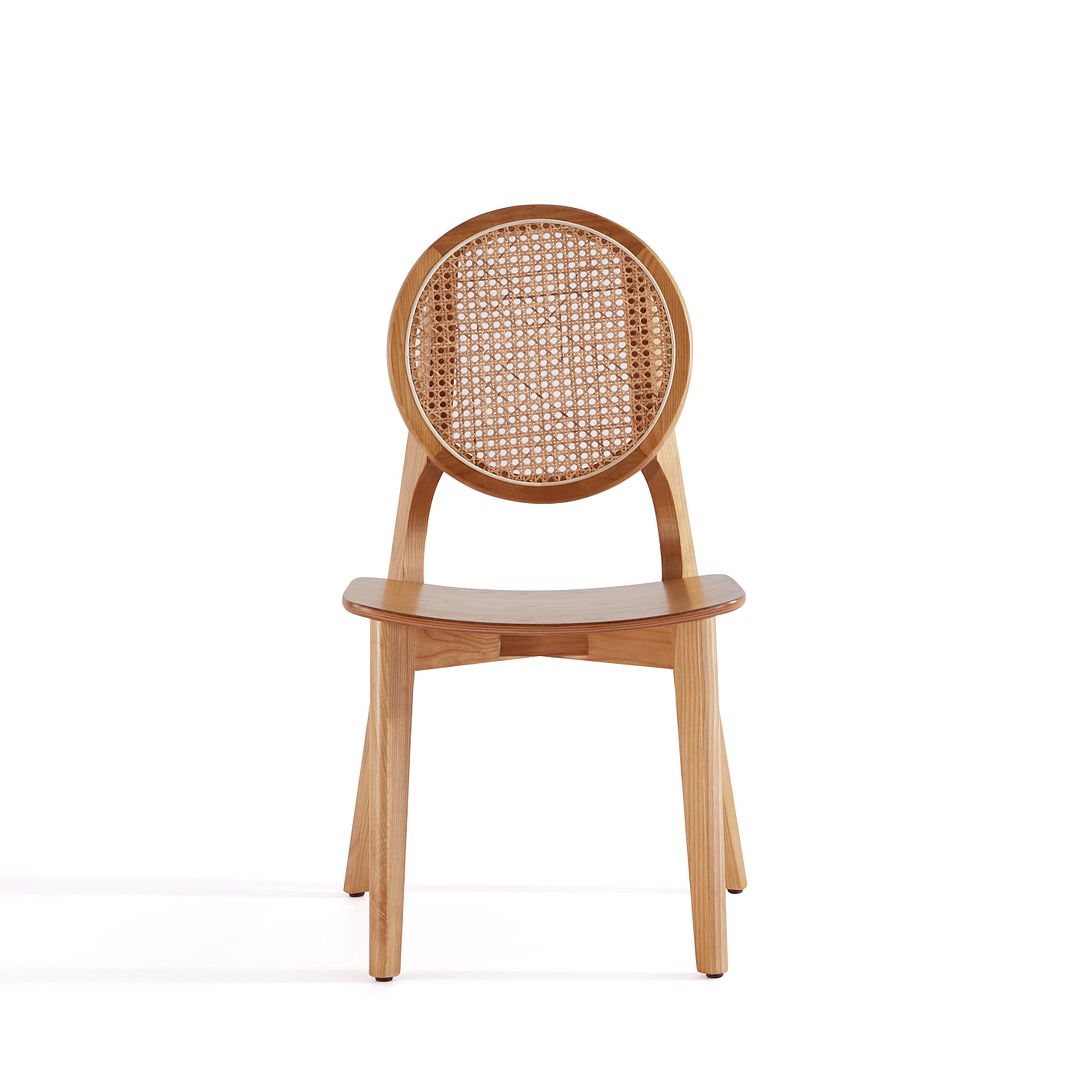Koldby Round Dining Chair - Nature Cane - Set of 2
