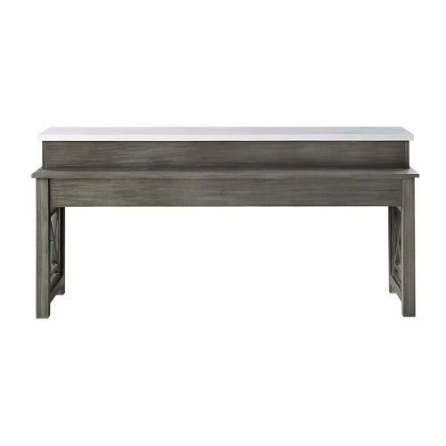 Poitou 4-Piece Marble Counter-Height Dining Set - Grey Oak