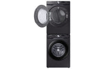 Samsung Black Stainless Steel Front-Load Washer (5.2 cu. ft.) & Black Stainless Steel Electric Dryer (7.5 cu. ft.) - WF45T6000AV/A5/DVE45T6005V/AC