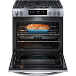 Frigidaire Stainless Steel 30'' Front Control Gas Range (5.1 Cu. Ft) - FCFG3062AS